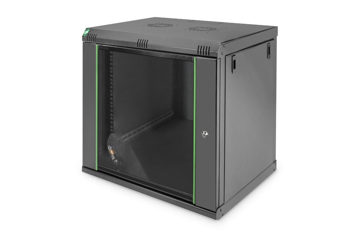 Digitus Wall Mounting Cabinet, DN-19 12-U-EC-SW, Black