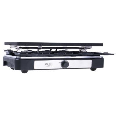 Raclette - electric grill, AD 6616, Table, 1400 W, Black/Stainless steel