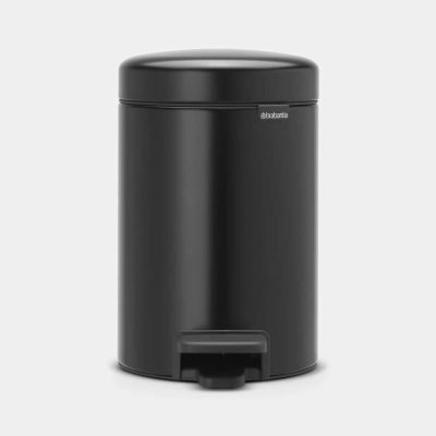 BRABANTIA atkritumu tvertne ar pedāli NewIcon, 3 l, Matt Black