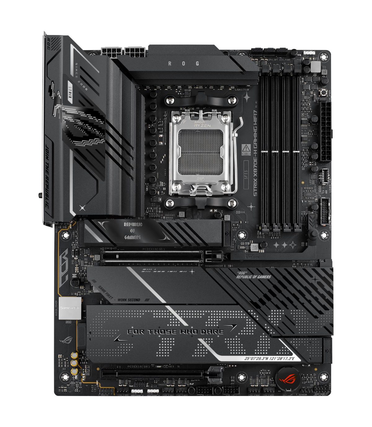 Mainboard, ASUS, AMD X870E, SAM5, ATX, Memory DDR5, Memory slots 4, STRIXX870E-HGAMWIFI7