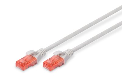 Digitus CAT 6 U/UTP, Patch cord, Length 20 m, Grey