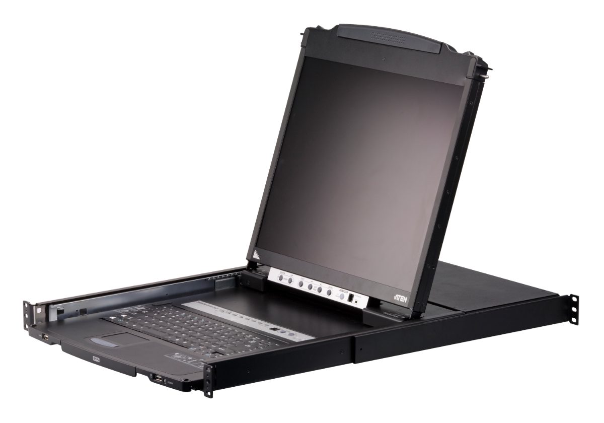 8-Port PS/2-USB VGA Dual Rail 19" LCD KVM Switch with Daisy-Chain Port and USB Peripheral Support, CL5808N