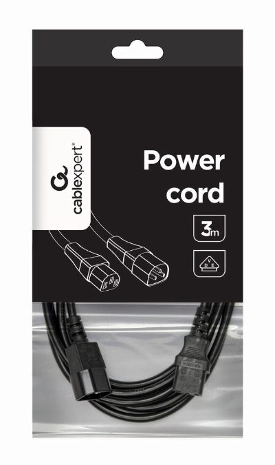 CABLE POWER EXTENSION 3M/PC-189-VDE-3M GEMBIRD