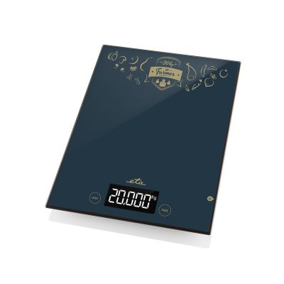 Kitchen scale, ETA477790000 Farmer, Maximum weight (capacity) 20 kg, Graduation 1 g, Display type LCD, Black