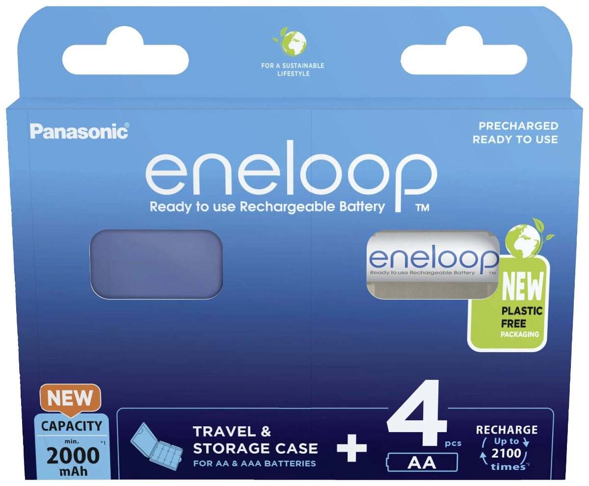 Rechargeable Batteries, ENELOOP BK-3MCDEC4BE, AA, 2000 mAh, 4 pc(s)