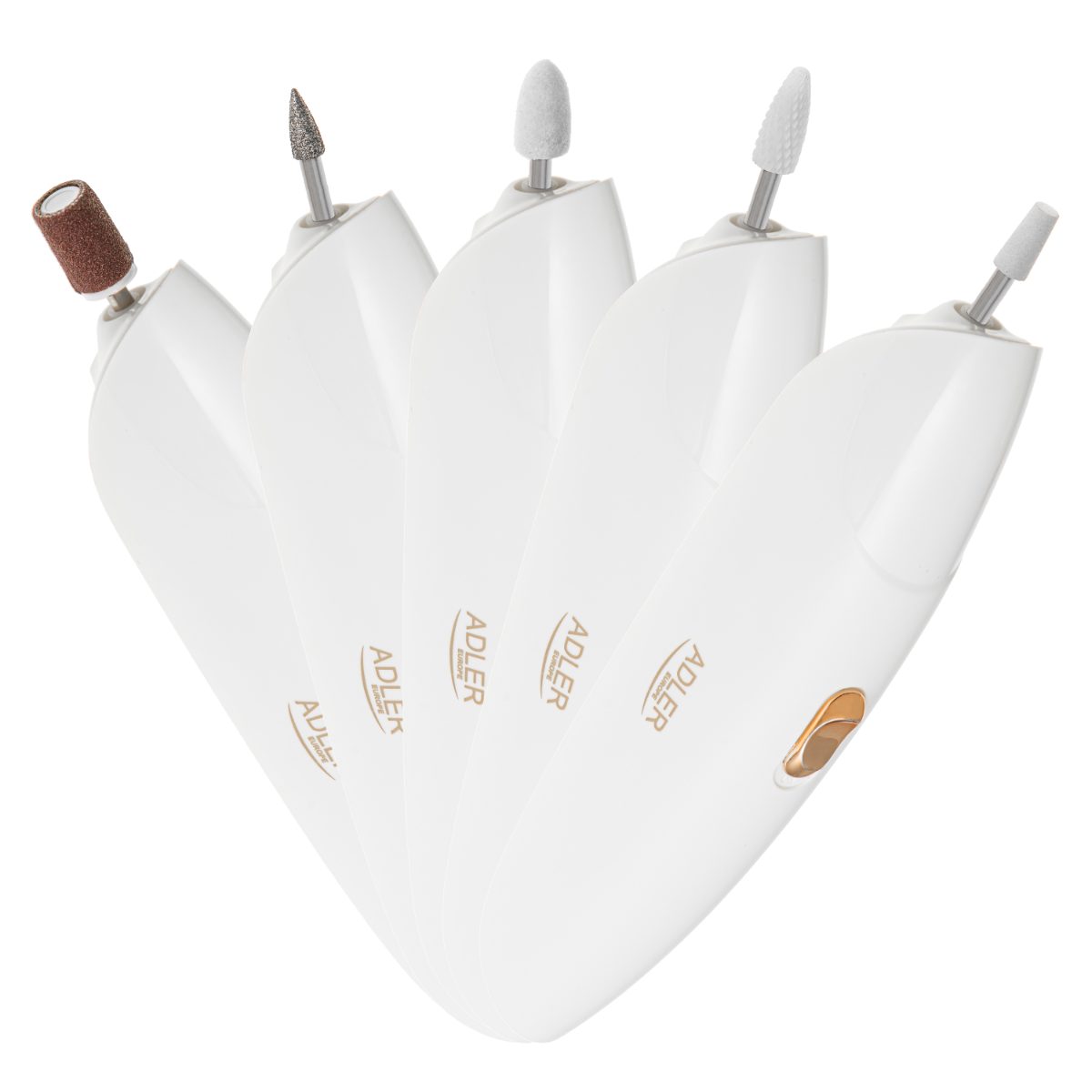 5in1 Electric Nail Drill, AD 2179, White
