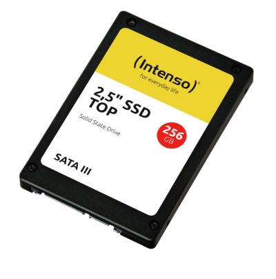 SSD, INTENSO, 256 GB, Serial ATA III, Write speed 500 MB/s, Read speed 550 MB/s, 2.5", MTBF 2000000 h, 3812440