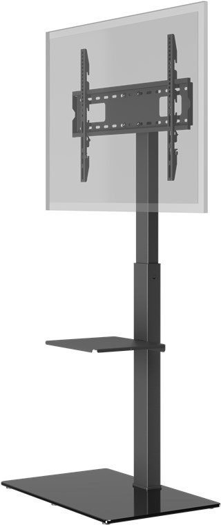 Goobay Floor stand, TV Floor Stand Basic, Size L, Swivel, 37-70 ", Maximum weight (capacity) 40 kg, Black