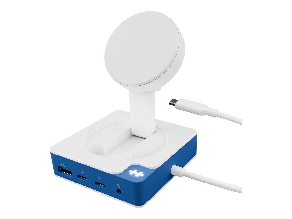 Hyper HyperDrive Flex MagCharge USB-C Hub, White/Blue, HD8100BUGL, HDMI ports quantity 1