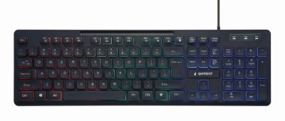 "Rainbow" Backlight Multimedia Keyboard, KB-UML-02, Keyboard, Wired, US, N/A, Black