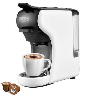 Multi-capsule Espresso machine, CR 4414, Pump pressure 19 bar, Ground/Capsule, 1450 W, White/Black