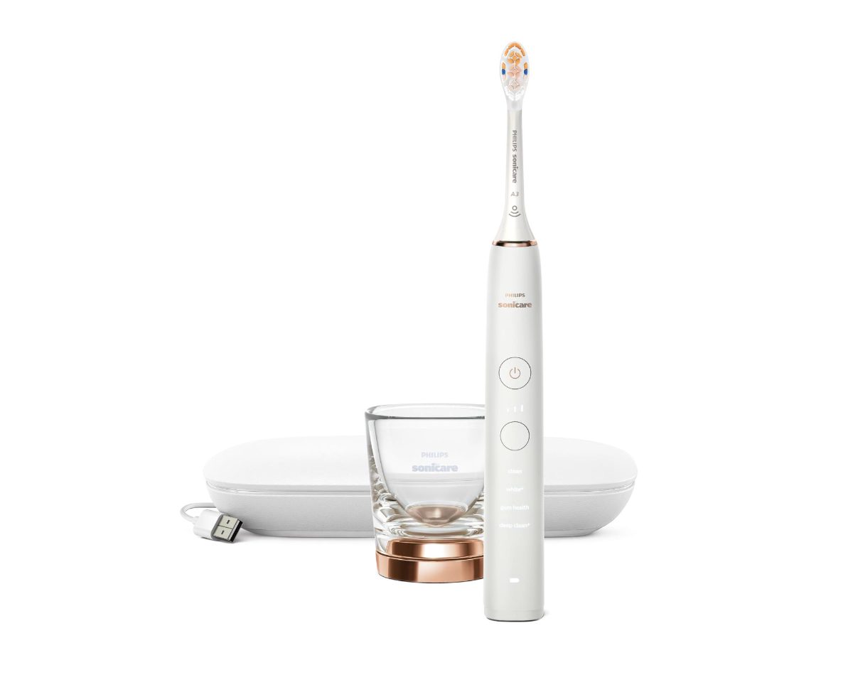 Sonicare zobu birste DiamondClean 9000 ar īpašu lietotni, rozā zelta