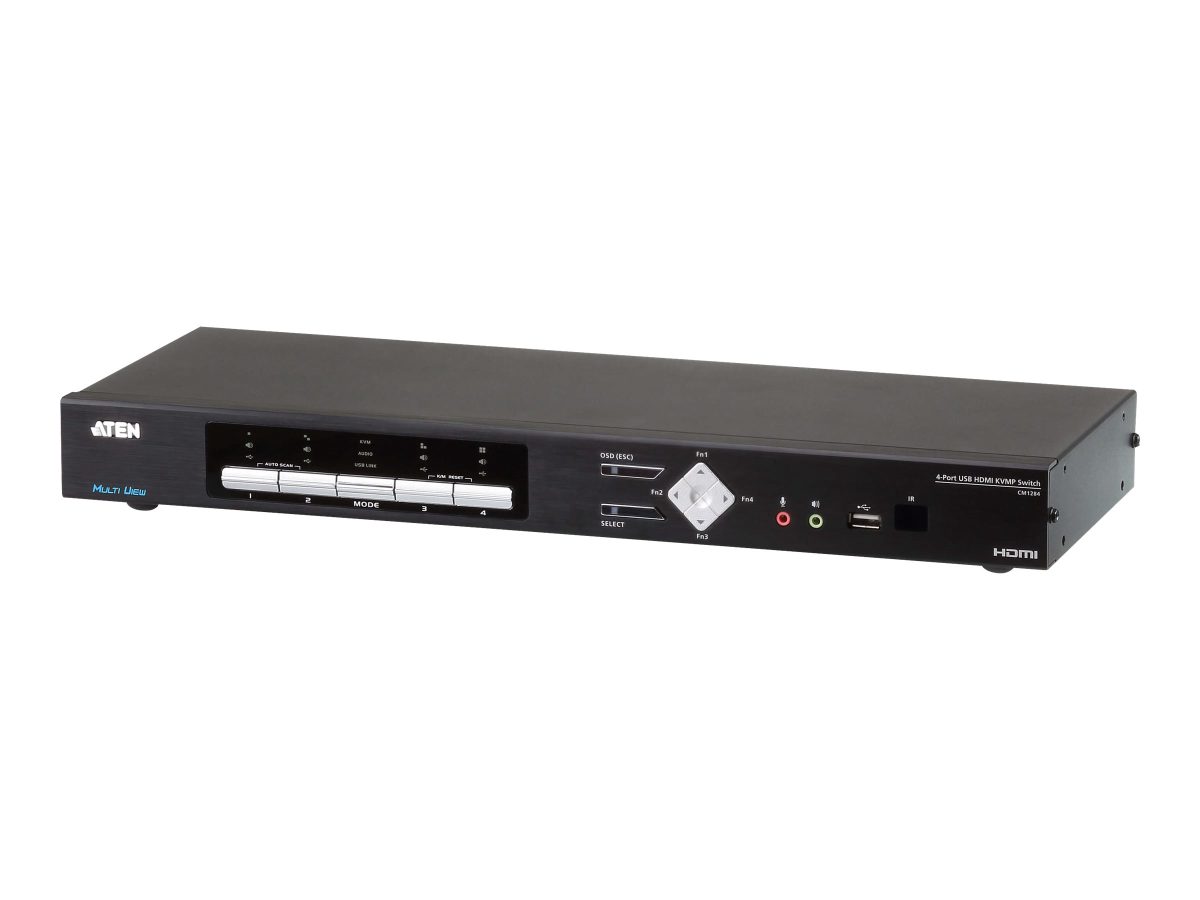 4-Port USB 4K HDMI Multi-View KVMP Switch, CM1284, USB