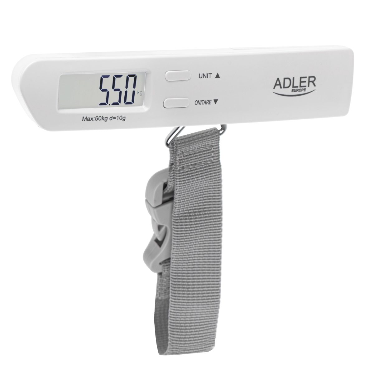 Travel Luggage Scale, AD 8191, Maximum weight (capacity) 50 kg, Accuracy 10 g, Grey