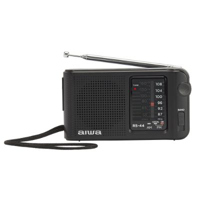 AIWA pārnēsājams kabatas radio, AM/FM, melns