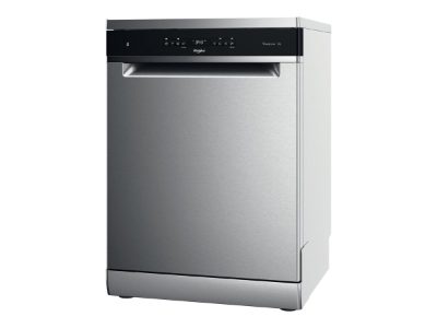 Whirlpool Dishwasher, WFO 3T133 P 6.5 X, Freestanding, Width 60 cm, Number of place settings 14, Number of programs 10, Energy efficiency class D, Display, Stainless steel