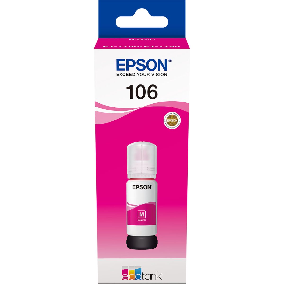Epson Ecotank, 106, Ink Bottle, Magenta