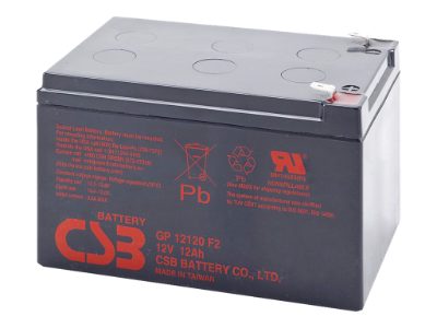 CSB Battery Battery 12V 12Ah F2 Pb, GP12120