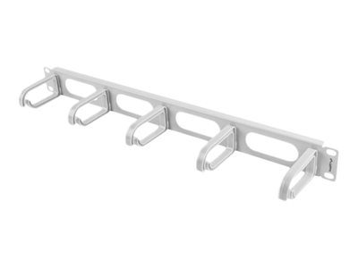 Lanberg 19" cable management panel 5 rings - type B 1U, AK-1205-S, Grey