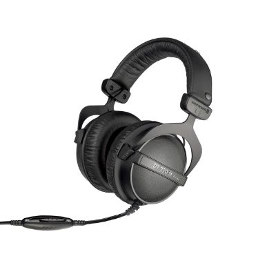 Monitoring headphones for drummers and FOH-Engineers, DT 770 M, Wired, On-Ear, Black, Noise canceling