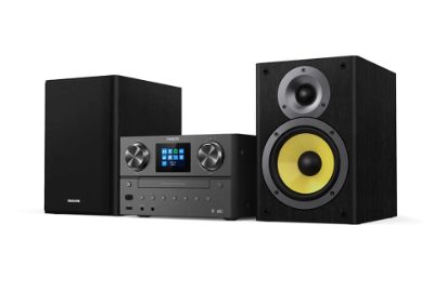 PHILIPS Mikro mūzikas sistēma ar Bluetooth, Interneta radio, DAB+, melns