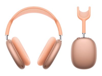 Headphones, AirPods Max, Bluetooth, Over-Ear, Microphone, Orange, Noise reduction, Wireless