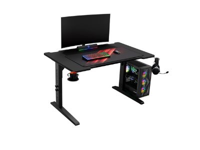 Genesis Gaming Desk, Holm 120 Modular, Black