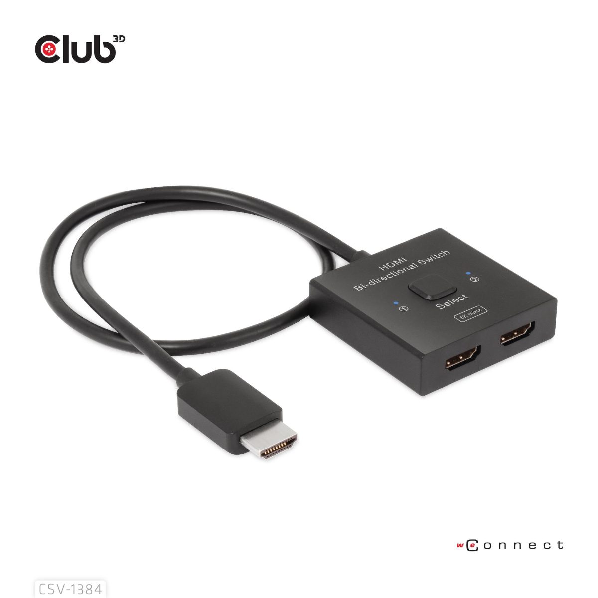 VIDEO SWITCH HDMI 2PORT/CSV-1384 CLUB3D