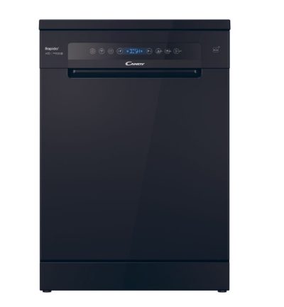 Candy Dishwasher, CF 5C6F0B, Free standing, Width 59.7 cm, Number of place settings 15, Number of programs 8, Energy efficiency class C, Display, Black