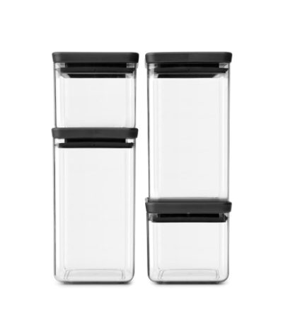 BRABANTIA kārbu komplekts 4gb., 2x0,7L+2x1,6L