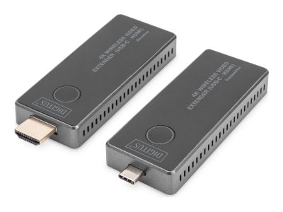 4K Wireless Video Extender, 30 m (USB-C - HDMI), DS-55324, Black/Silver