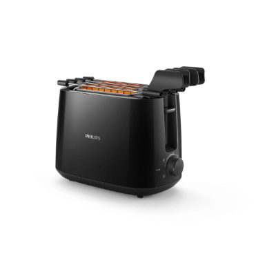 PHILIPS Tosteris, 550-650 W, melns