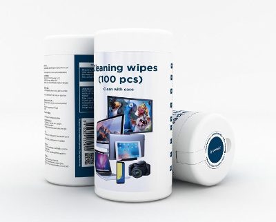 Alcohol Screen Cleaning Wipes (100 pcs), CK-AWW100-01, Screen cleaning wipes