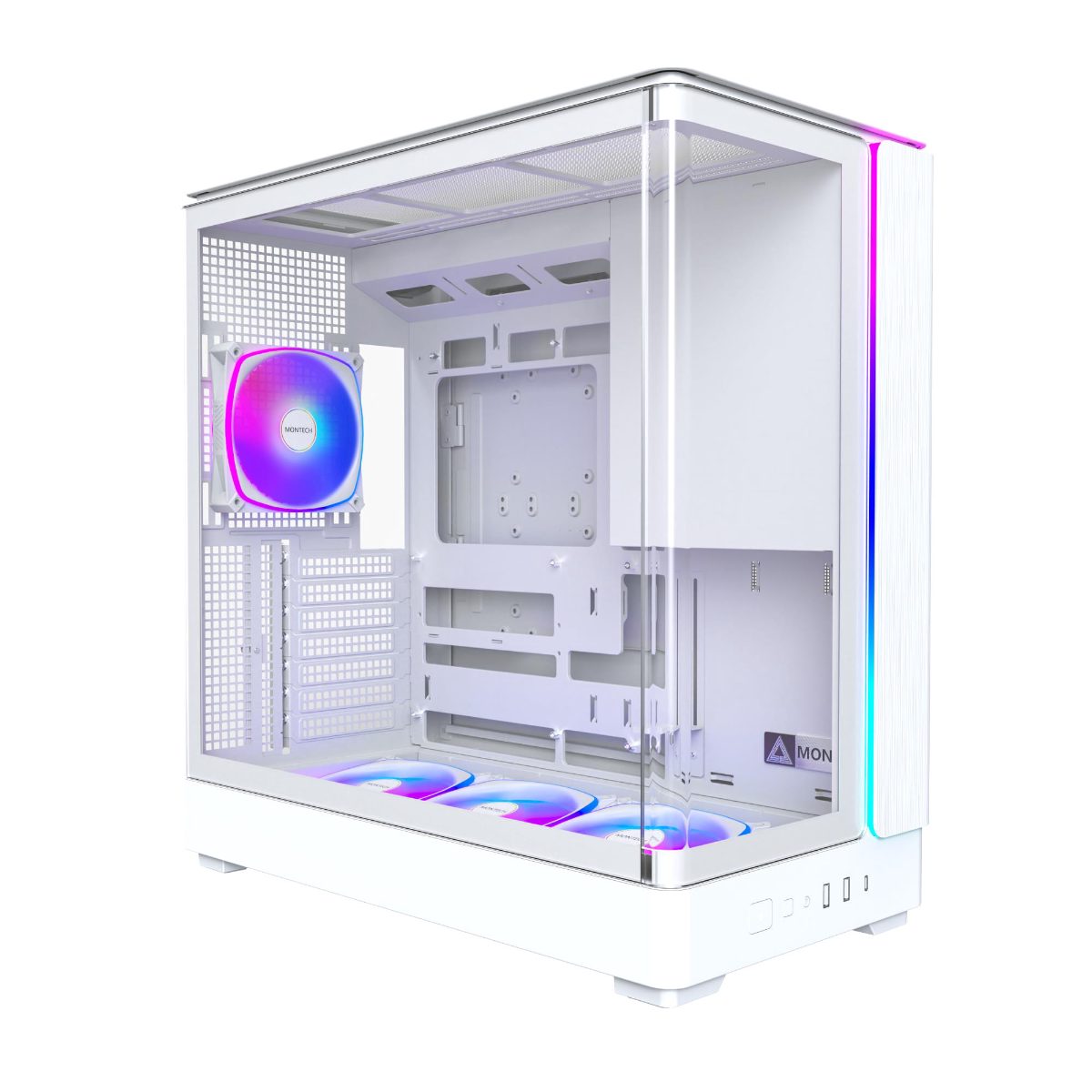 Case, MONTECH, micro ATX/Mini-ITX, White, Midi Tower, PC, KING 45 PRO, KING45PRO(W)