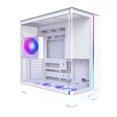 Case, MONTECH, micro ATX/Mini-ITX, White, Midi Tower, PC, KING 45 PRO, KING45PRO(W)