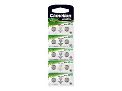 AG10/LR54/LR1130/389, Alkaline Buttoncell, 10 pc(s)