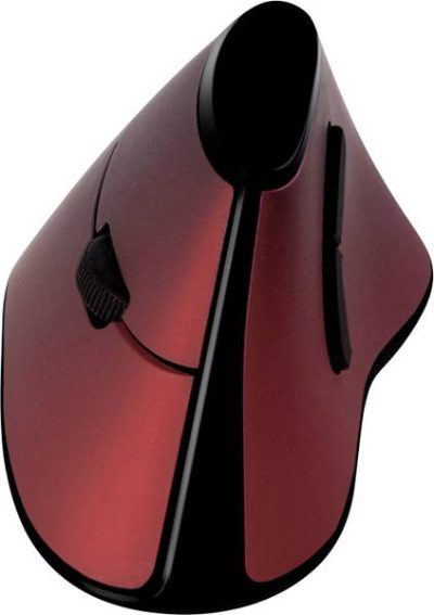 Ergonomic Vertical Mouse, ID0159, Wireless, Optical, Red