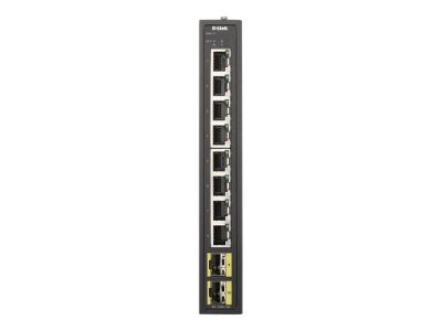 D-Link DIS-100G-10S Switch L2 Unmanaged Industrial, 8x10/100/1000Base-T ports, 2 SFP ports, Steel case, D-Link, 60 month(s)