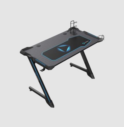 RGB Gaming Desk w/Cup holder, headset hook, Gamepad holder, 114cm(w), GD1200Z, Black