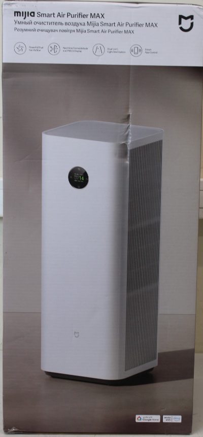 Xiaomi Mijia Smart Air Purifier Max EU, Xiaomi Mijia Smart Air Purifier Max EU, Suitable for rooms up to 63-108 m², White