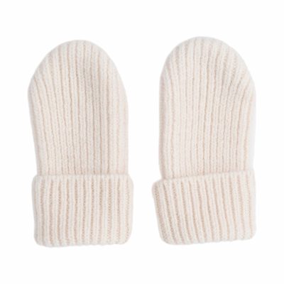Lodger Mittens Merino vilnas bērnu cimdiņi, Birch, 0-12m