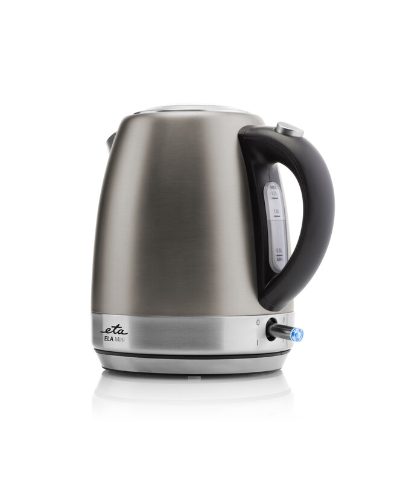 Kettle, Ela mini ETA859990040, Standard, 2100 W, 1.2 L, Stainless steel, 360° rotational base, Grey