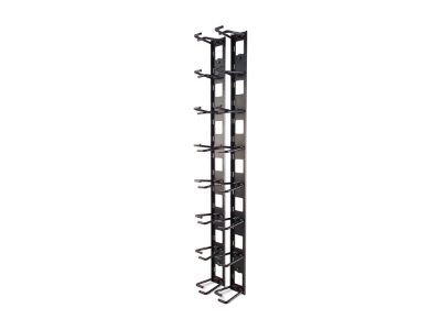 APC Vertical Cable Organizer, 8 Cable Rings, Zero U, Schneider Electric