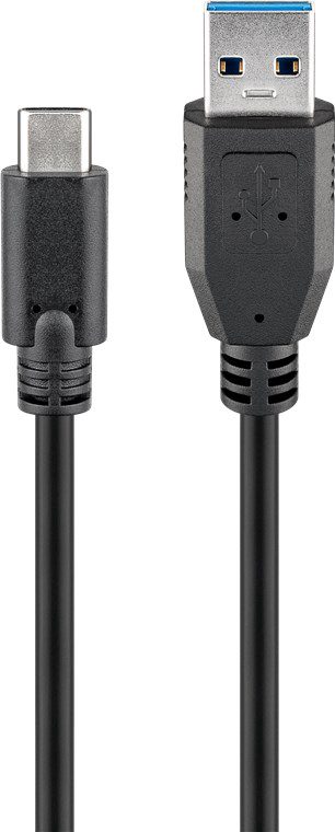 Round cable, Sync & Charge Super Speed USB-C to USB A 3.0 charging cable, 67890, USB 3.0 male (type A), USB-C (male)