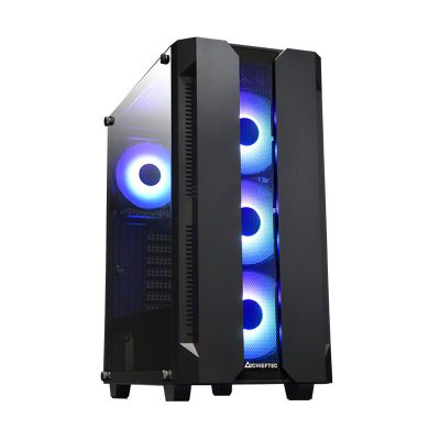 Case, CHIEFTEC, HUNTER, MidiTower, Not included, ATX, MiniITX, Colour Black, GS-01B-OP