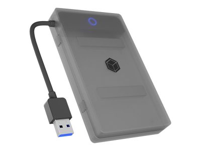 Icy Box Adapter for 1x HDD/SSD With Protection Box, IB-AC603b-U3, SATA III, USB 3.0 Type-A, 2.5"