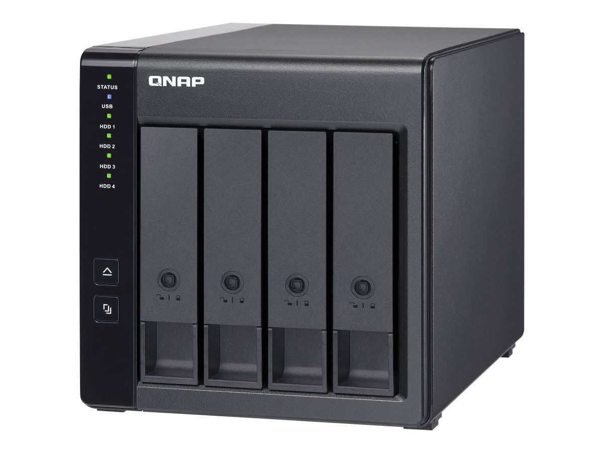 4-Bay, TR-004, Up to 4 HDD/SSD Hot-Swap, Micro processor with hardware RAID