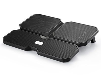 Multicore x6, Notebook cooler up to 15.6", 380X295X24mm mm, 900g g, Black