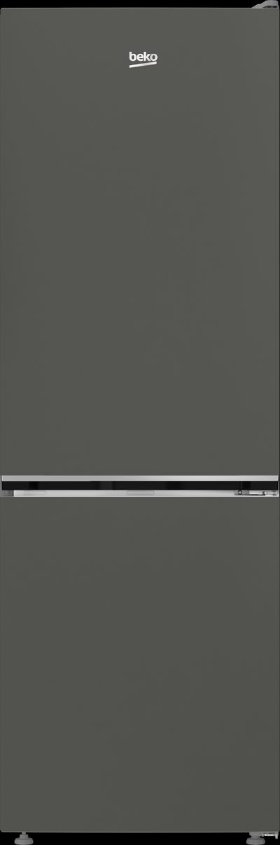 BEKO Refrigerator, B3RCNA344HG, Energy efficiency class E, Free standing, Combi, Height 179.6 cm, No Frost system, Fridge net capacity 209 L, Freezer net capacity 92 L, Display, 37 dB, Grey