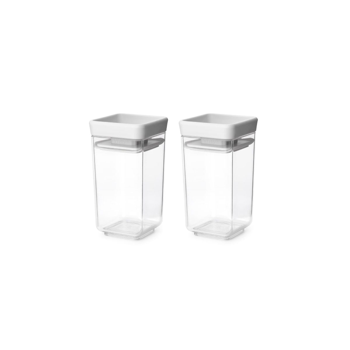 BRABANTIA uzglabāšanas kārbu komplekts Tasty+, 2 gab., 0.15 L, Light Grey